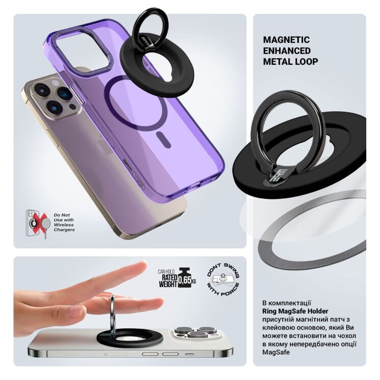 Кільце-тримач ArmorStandart Ring MagSafe Holder - White: фото 5 з 6