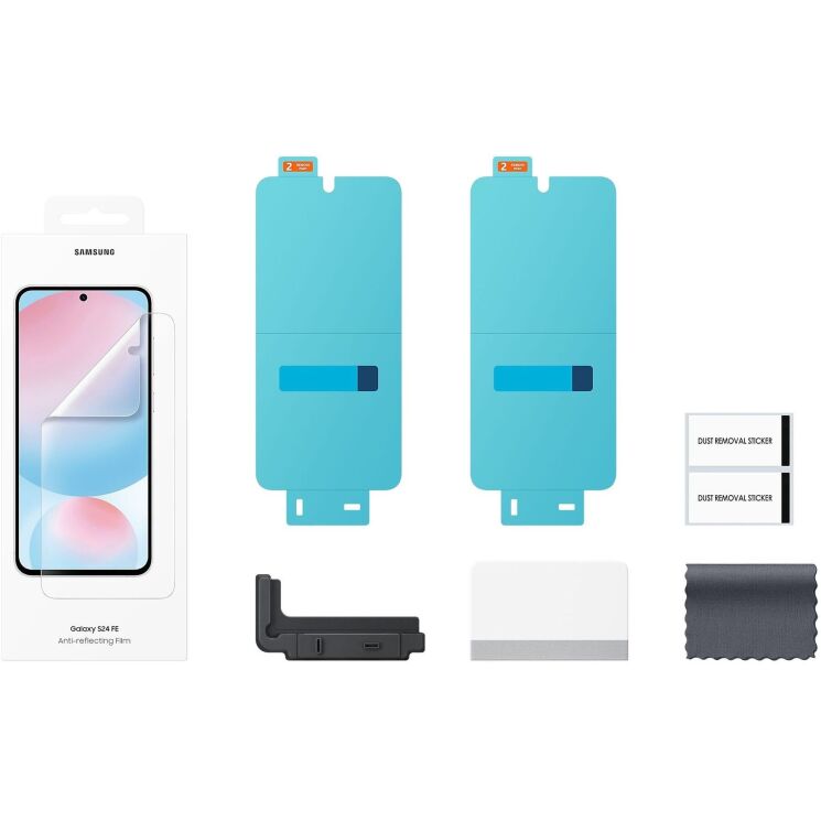 Комплект оригінальних плівок Anti-Reflecting Screen Protector (FP) для Samsung Galaxy S24 FE (S721) EF-US721CTEGWW: фото 4 з 4