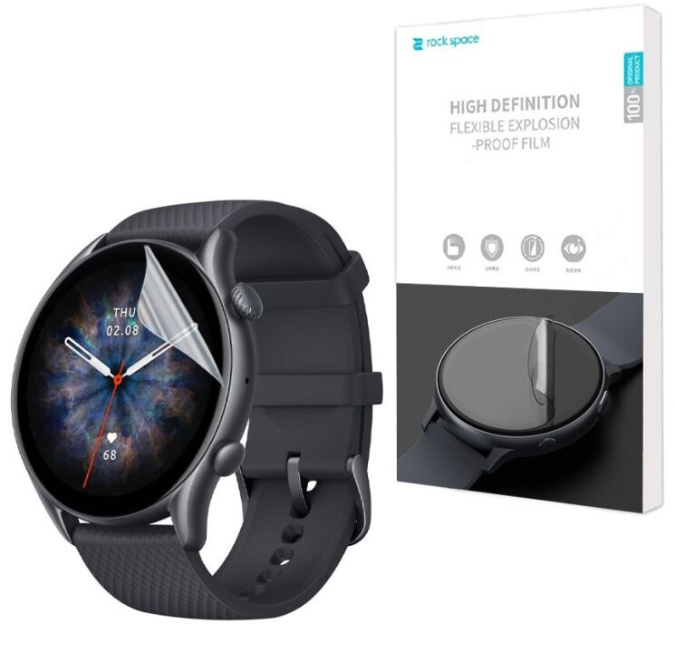Комплект плівок (4шт) RockSpace Watch Film для Xiaomi Amazfit GTR 3: фото 1 з 6