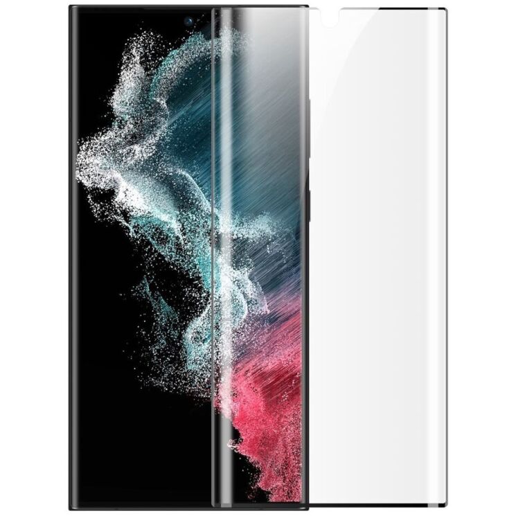 Комплект захисних плівок (2 шт) NILLKIN Impact Resistant Curved Film для Samsung Galaxy S23 Ultra (S918) - Black: фото 1 з 18