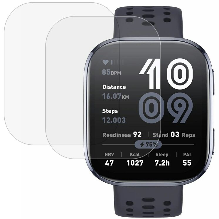 Комплект захисних плівок Deexe Clear Film для Xiaomi Amazfit Bip 6: фото 1 з 5