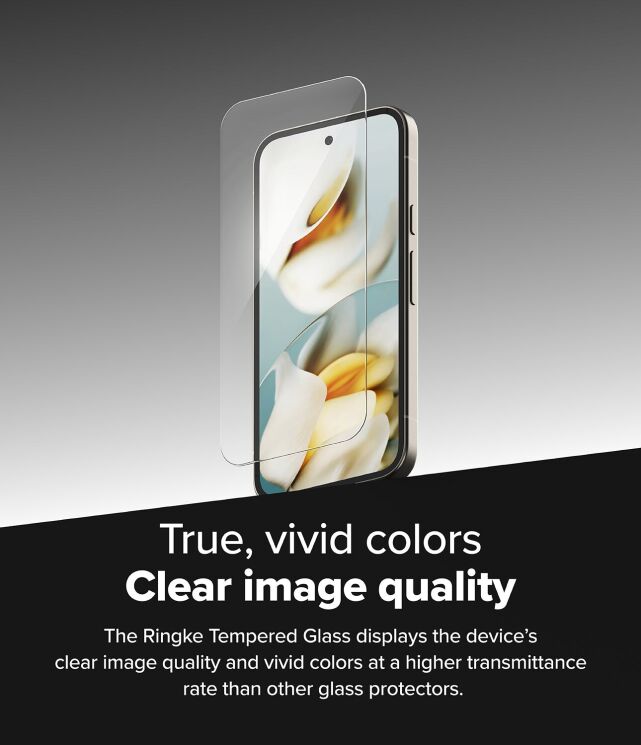 Комплект защитных стекол (2шт) Ringke Easy Slide Tempered Glass для Google Pixel 9a (8800293853497): фото 7 из 13