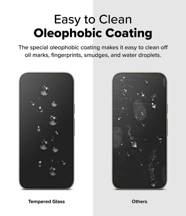 Комплект защитных стекол (2шт) Ringke Easy Slide Tempered Glass для Google Pixel 9a (8800293853497): фото 9 из 13