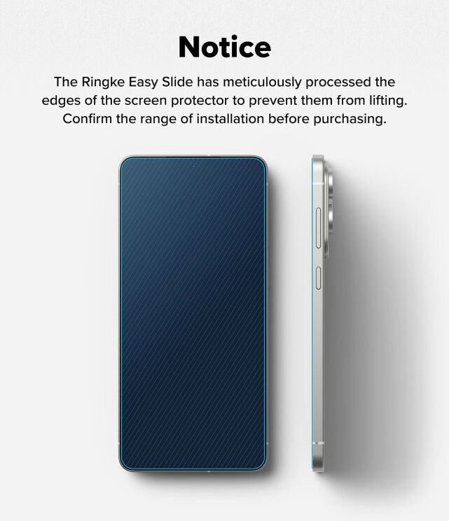 Комплект захисних стекол (2шт) Ringke Easy Slide Tempered Glass для Samsung Galaxy S25 Edge (S937) 8800293854470: фото 15 з 19