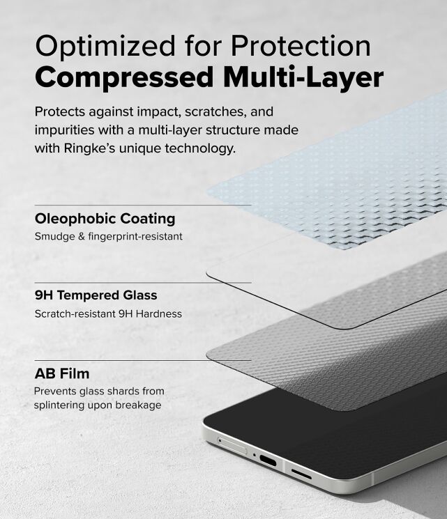 Комплект захисних стекол (2шт) Ringke Easy Slide Tempered Glass для Samsung Galaxy S25 Edge (S937) 8800293854470: фото 12 з 19