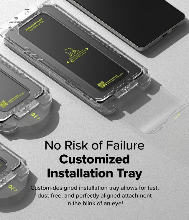 Комплект захисних стекол (2шт) Ringke Easy Slide Tempered Glass для Samsung Galaxy S25 Edge (S937) 8800293854470: фото 6 з 19