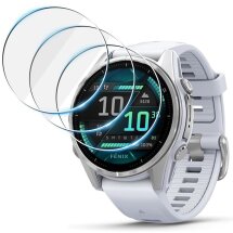Комплект защитных стекол (3шт) Deexe HD Clear Glass для Garmin Fenix 8 (43mm): фото 1 из 5