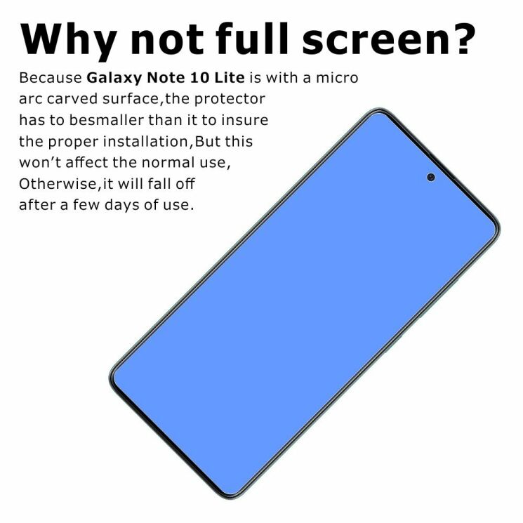 Комплект защитных стекол ITIETIE 2.5D 9H для Samsung Galaxy Note 10 Lite (N770): фото 8 из 8