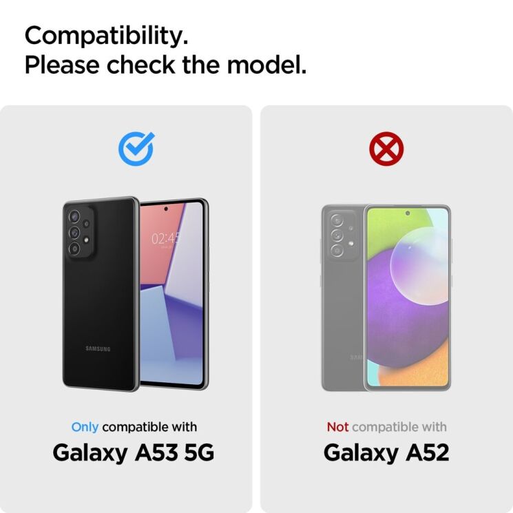 Комплект защитных стекол Spigen (SGP) GLAS.TR AlignMaster для Samsung Galaxy A53 (A536) + ГЕЛЬ: фото 2 из 8