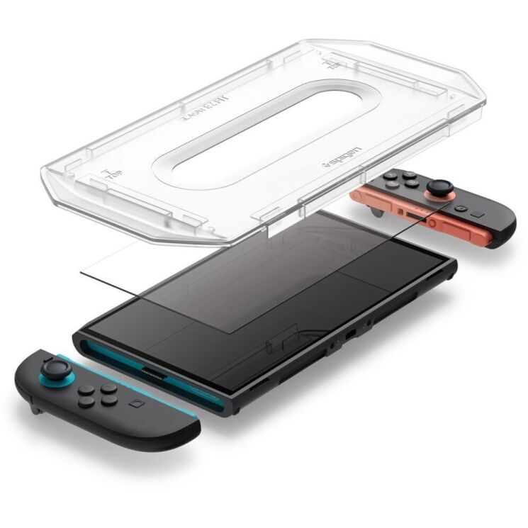 Комплект защитных стекол Spigen (SGP) GLAS.tR EZ Fit Sensor Protected (FC) для Nintendo Switch 2 (AGL10156): фото 3 из 11