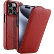Шкіряний чохол MELKCO Jacka Type для Apple iPhone 15 Pro Max - Red (339449R)