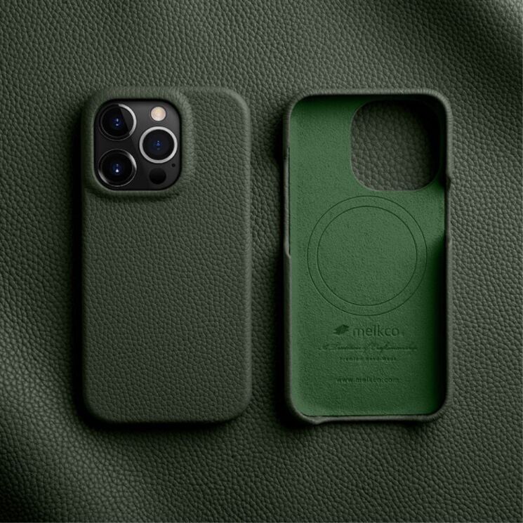 Кожаный чехол MELKCO Leather Case Magnetic для Apple iPhone 15 Pro Max - Black: фото 2 из 6