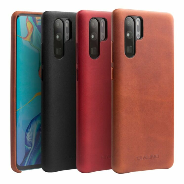 Кожаный чехол QIALINO Leather Cover для Huawei P30 Pro - Red: фото 7 из 15
