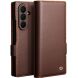 Кожаный чехол QIALINO Wallet Case (FF) для Samsung Galaxy Fold 8 Ultra - Brown (424036Z). Фото 1 из 15