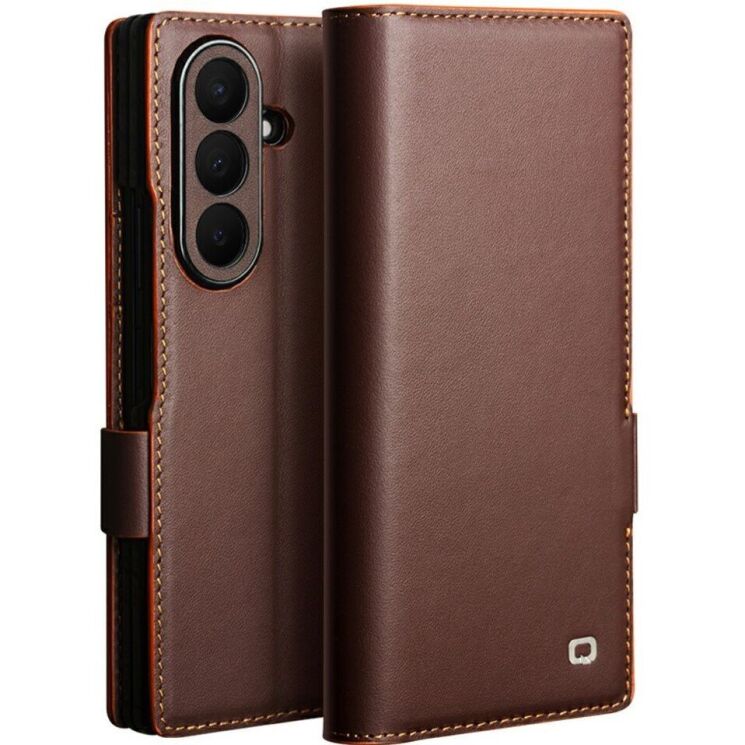 Кожаный чехол QIALINO Wallet Case (FF) для Samsung Galaxy Fold 8 Ultra - Brown (424036Z) Кожаный чехол QIALINO Wallet Case (FF) для Samsung Galaxy Fold 8 Ultra - Brown: фото 1 из 15