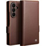 Кожаный чехол QIALINO Wallet Case (FF) для Samsung Galaxy Fold 8 Ultra - Brown: фото 1 из 15