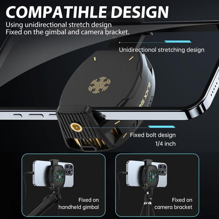 Кулер-вентилятор для смартфона Black Shark FunCooler 4 - Black: фото 9 из 12