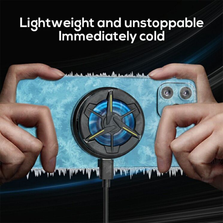 Кулер-вентилятор для смартфона MEMO CX01 Magnetic Cooler - Black: фото 3 з 16