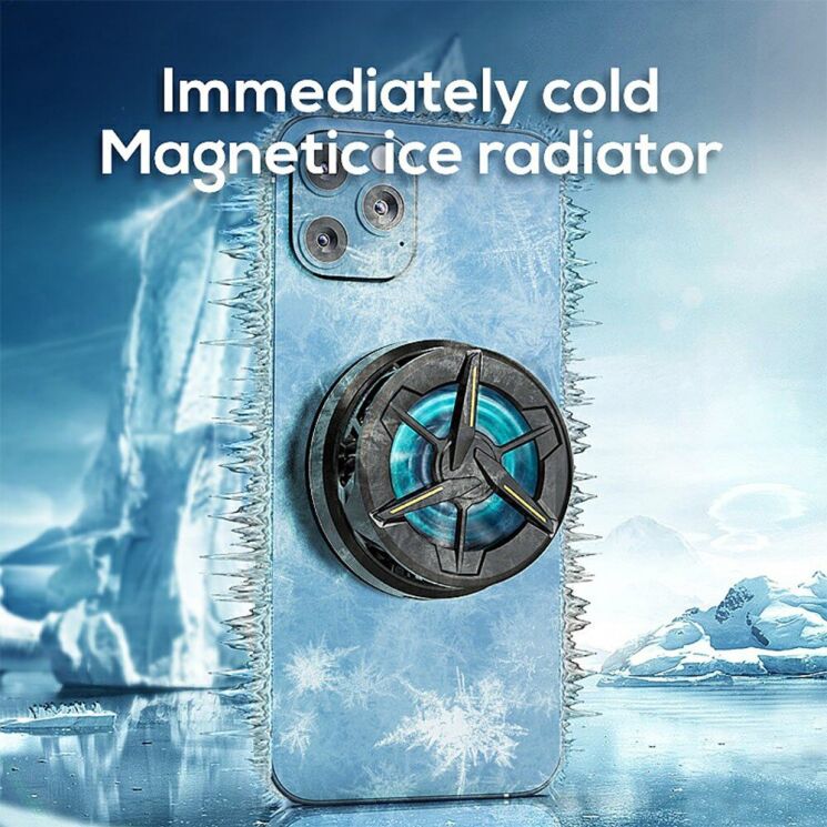Кулер-вентилятор для смартфона MEMO CX01 Magnetic Cooler - Black: фото 2 з 16