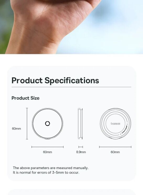 Магнітний тримач Baseus PrimeTrip VX1 (C4016900C123-00) - Black (982193B) Магнітний тримач Baseus PrimeTrip VX1 (C4016900C123-00) - Black: фото 17 з 18