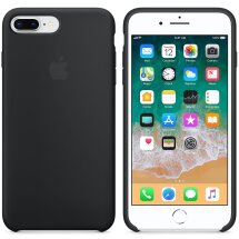 Оригінальний чохол Silicone Case для Apple iPhone 7 Plus / 8 Plus (MQGW2) - Black: фото 1 з 3