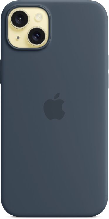 Оригінальний чохол Silicone Case with MagSafe для Apple iPhone 15 Plus (MT123) - Blue: фото 2 з 5