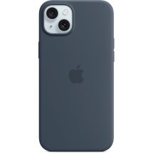 Оригінальний чохол Silicone Case with MagSafe для Apple iPhone 15 Plus (MT123) - Blue: фото 1 з 5