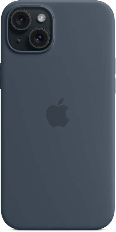 Оригінальний чохол Silicone Case with MagSafe для Apple iPhone 15 Plus (MT123) - Blue: фото 5 з 5