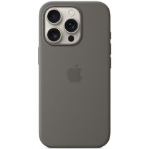 Оригинальный чехол Silicone Case with MagSafe для Apple iPhone 16 Pro (MYYL3) - Stone Gray: фото 1 из 4