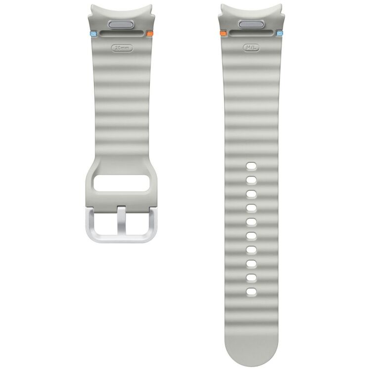 Оригінальний ремінець Sport Band (M/L) для Samsung Galaxy Watch 4 / 4 Classic / 5 / 5 Pro / 6 / 6 Classic / 7 / FE (ET-SNL31LSEGEU) Технічна упаковка - Silver: фото 2 з 3