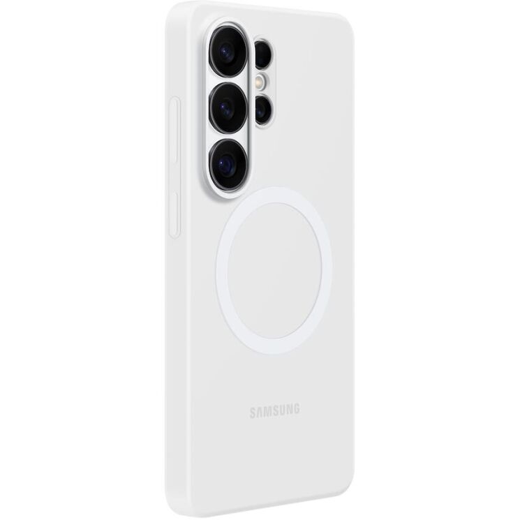 Оригинальный силиконовый чехол Silicone Magnet для Samsung Galaxy S26 Ultra (S948) EF-ES948CWEGWW - White: фото 3 из 5