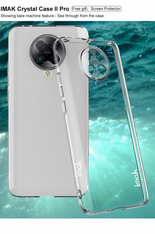 Пластиковый чехол IMAK Crystal для Xiaomi Poco F2 Pro / Redmi K30 Pro - Transparent: фото 5 из 12