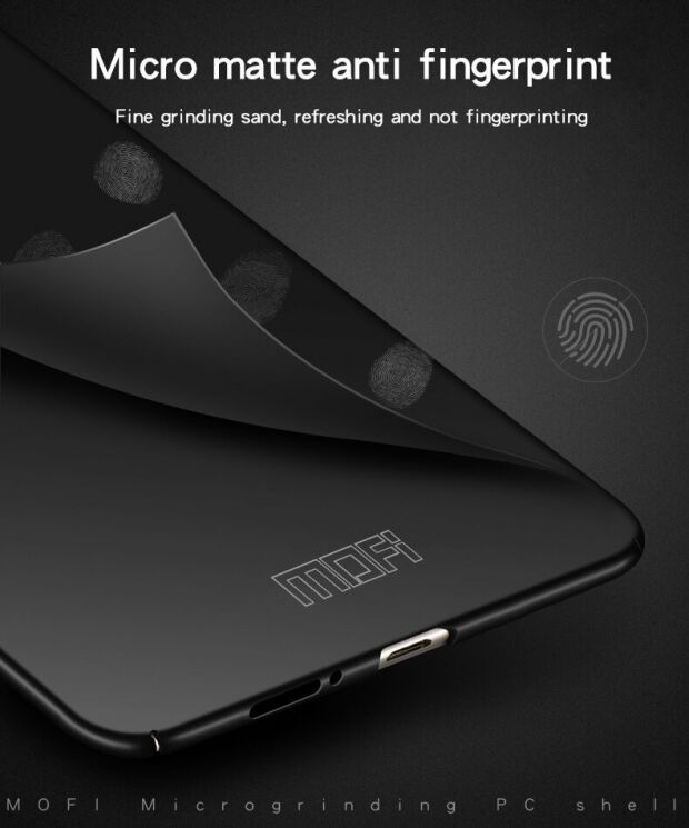 Пластиковий чохол MOFI Slim Shield для OnePlus 7 Pro - Black: фото 6 з 9