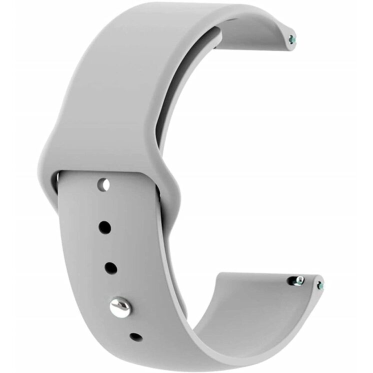Ремешок ArmorStandart Silicone Watch Strap для часов с шириной крепления 20мм - Light Gray: фото 1 из 2