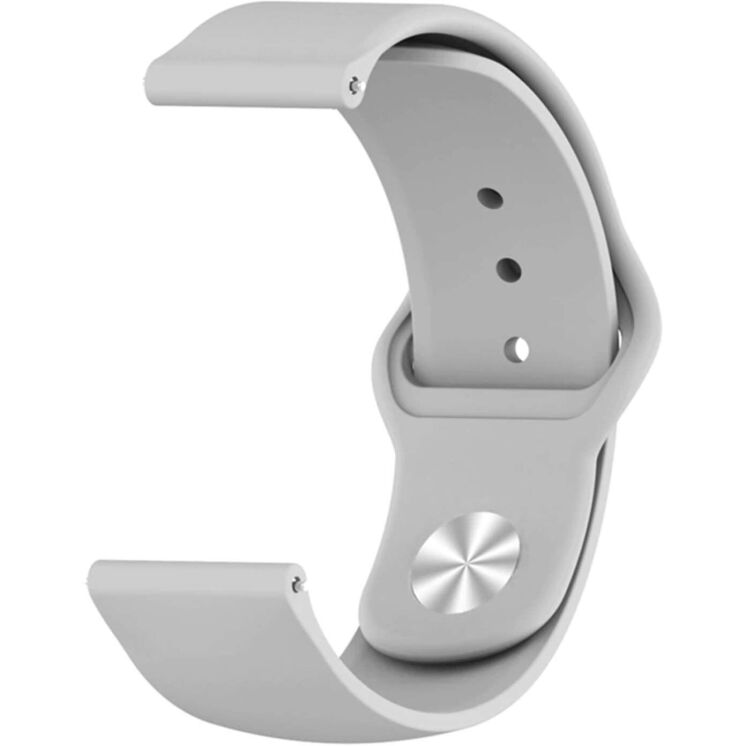 Ремешок ArmorStandart Silicone Watch Strap для часов с шириной крепления 20мм - Light Gray: фото 2 из 2