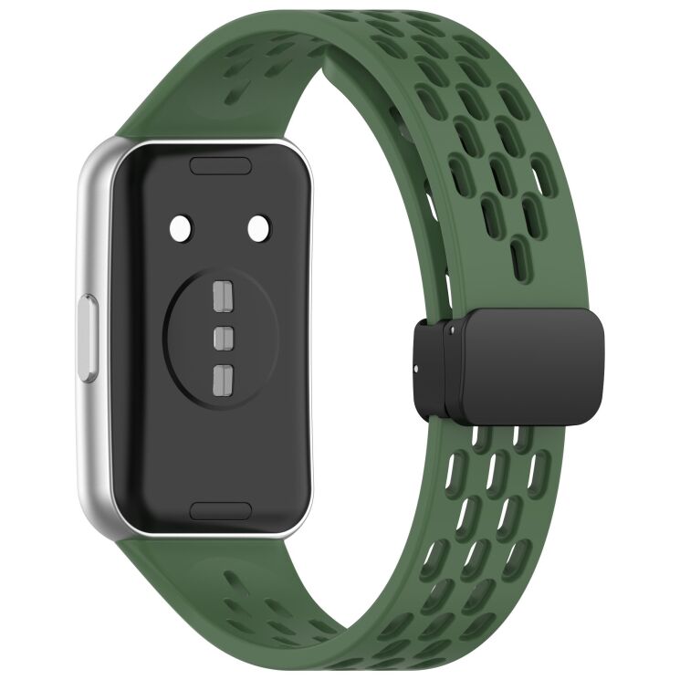 Ремешок Deexe Astra Strap для Huawei Band 11 Pro / Band 11 - Green: фото 1 из 6