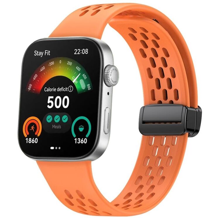 Ремешок Deexe Astra Strap для Huawei Watch Fit 3 - Orange: фото 3 из 3