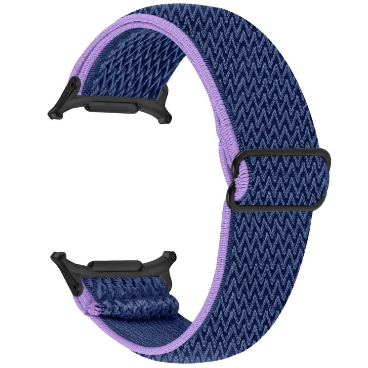 Ремешок Deexe Braided Strap для Samsung Galaxy Watch 8 (40/44mm) / 8 Classic / Ultra (2025) - Purple / Blue: фото 1 из 6