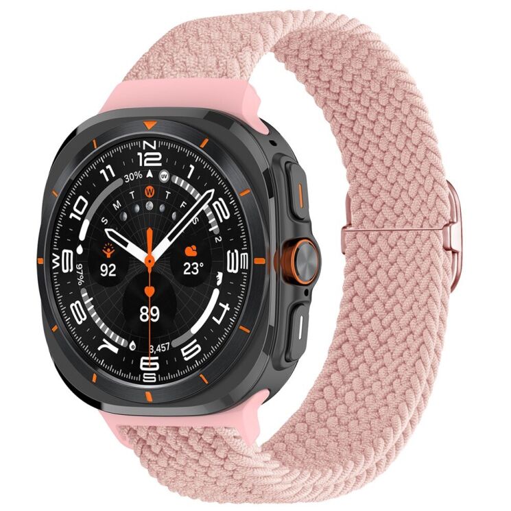 Ремешок Deexe Braided Strap для Samsung Galaxy Watch Ultra (47mm) - Pink: фото 2 из 7