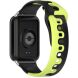 Ремешок Deexe Double Color Strap для Xiaomi Redmi Watch 4 / Mi Smart Band 8 Pro / Band 9 Pro - Black / Green (346401BG). Фото 1 из 8
