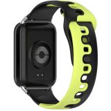 Ремінець Deexe Double Color Strap для Xiaomi Redmi Watch 4 / Mi Smart Band 8 Pro / Band 9 Pro - Black / Green (346401BG)