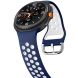 Ремінець Deexe Dual Color для Samsung Galaxy Watch 8 (40/44mm) / 8 Classic - Blue / White (384186LW). Фото 4 з 6