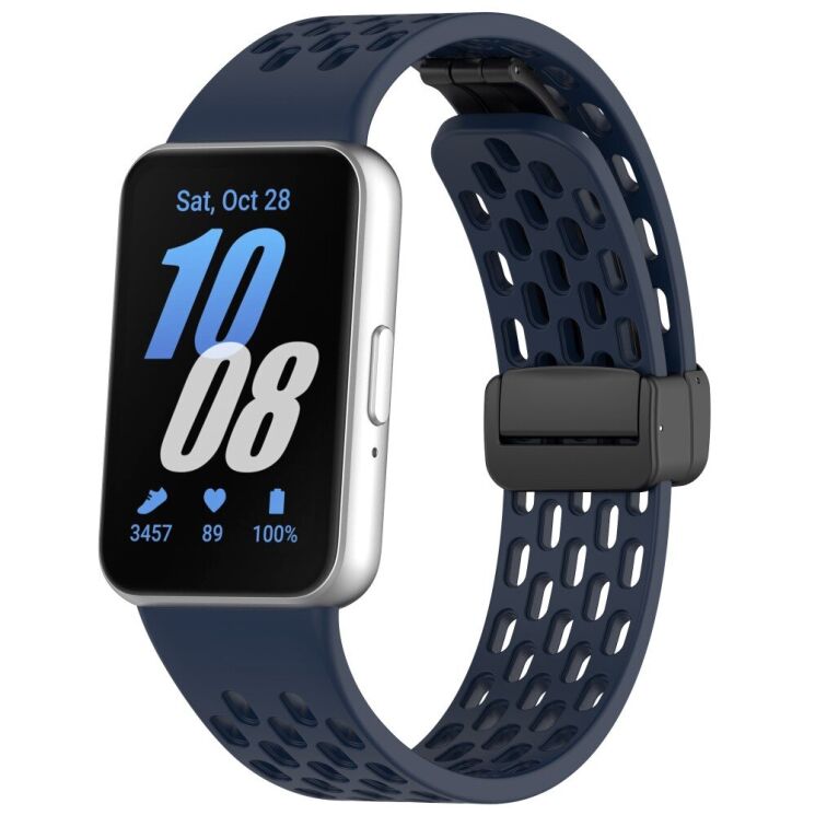 Ремінець Deexe Eclipse для Samsung Galaxy Fit 3 - Navy Blue: фото 1 з 7