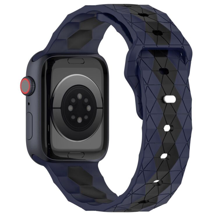 Ремінець Deexe Flex Series для Apple Watch 46 / 45 / 44 / SE 44 / 42 (Series 1-3) / Ultra / Ultra 2 / Ultra 3 - Midnight Blue / Black (251892BL) Ремінець Deexe Flex Series для Apple Watch 46 / 45 / 44 / SE 44 / 42 (Series 1-3) / Ultra / Ultra 2 / Ultra 3 - Midnight Blue / Black: фото 1 з 6