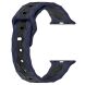 Ремінець Deexe Flex Series для Apple Watch 46 / 45 / 44 / SE 44 / 42 (Series 1-3) / Ultra / Ultra 2 / Ultra 3 - Midnight Blue / Black (251892BL). Фото 2 з 6