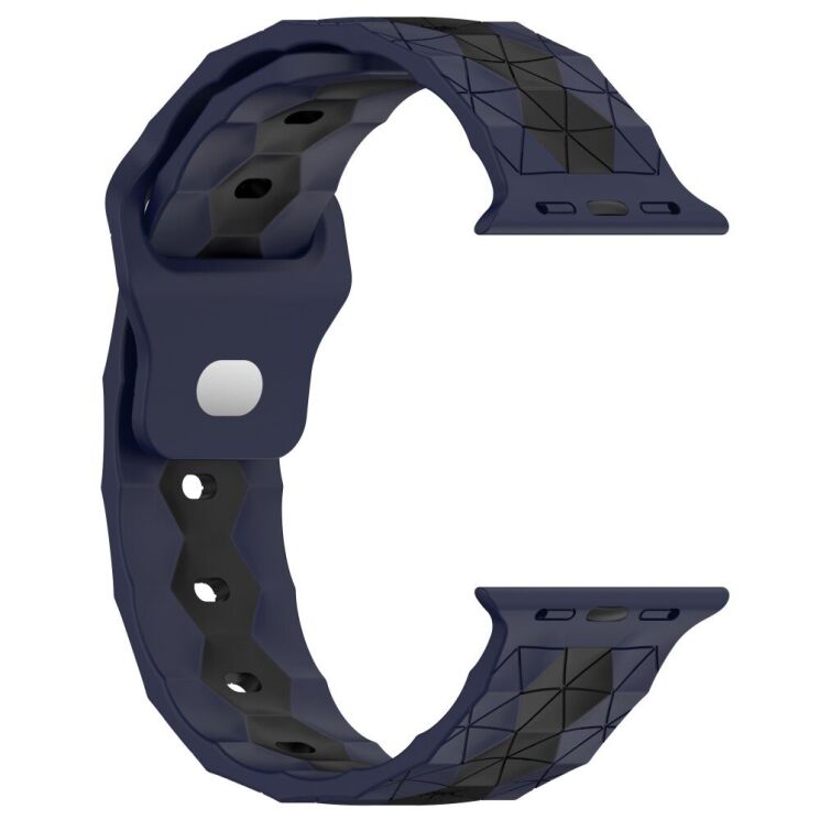 Ремінець Deexe Flex Series для Apple Watch 46 / 45 / 44 / SE 44 / 42 (Series 1-3) / Ultra / Ultra 2 / Ultra 3 - Midnight Blue / Black (251892BL) Ремінець Deexe Flex Series для Apple Watch 46 / 45 / 44 / SE 44 / 42 (Series 1-3) / Ultra / Ultra 2 / Ultra 3 - Midnight Blue / Black: фото 3 з 6
