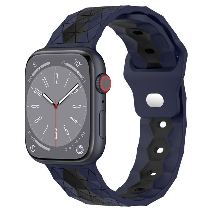Ремінець Deexe Flex Series для Apple Watch 46 / 45 / 44 / SE 44 / 42 (Series 1-3) / Ultra / Ultra 2 / Ultra 3 - Midnight Blue / Black (251892BL) Ремінець Deexe Flex Series для Apple Watch 46 / 45 / 44 / SE 44 / 42 (Series 1-3) / Ultra / Ultra 2 / Ultra 3 - Midnight Blue / Black: фото 4 з 6