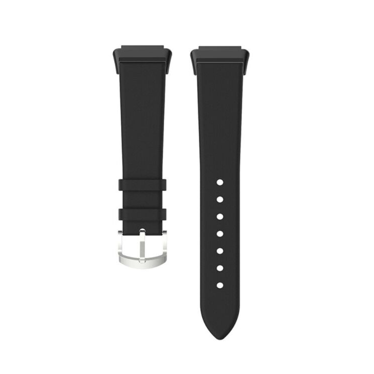 Ремешок Deexe Leather Strap для Huawei Band 7 - Black: фото 3 из 6