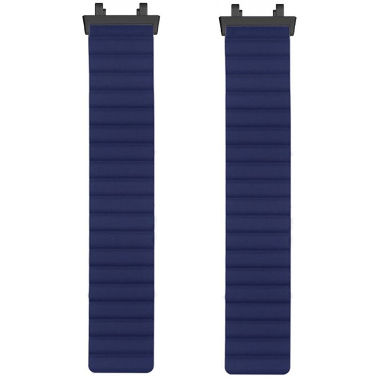 Ремінець Deexe Magnetic Band для Xiaomi Amazfit T-ReX 3 - Dark Blue: фото 2 з 3
