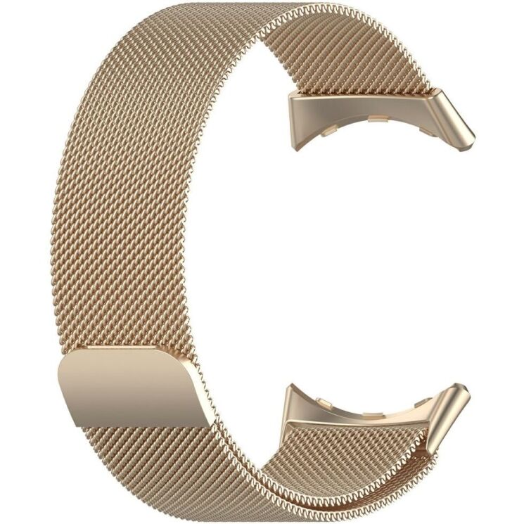Ремешок Deexe Milanese Loop для Google Pixel Watch 3 (45mm) - Champagne: фото 1 из 7